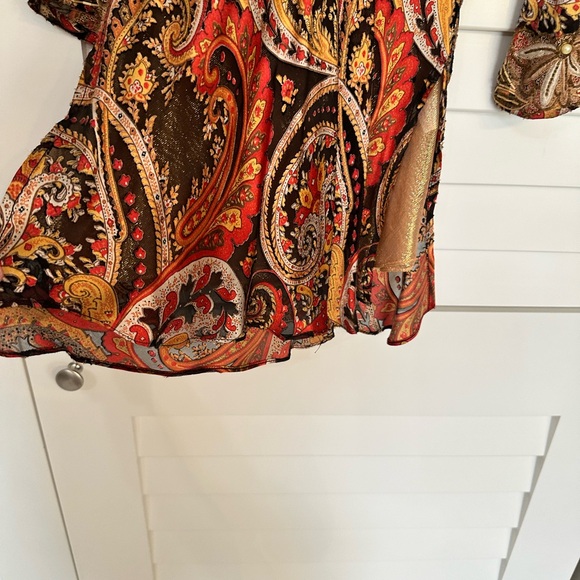 Vintage Silk Ginger & Java Embellished Mini Dress - Picture 7 of 15